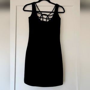 Vintage Black Cocktail Dress Size 2, Fitted, Flattering